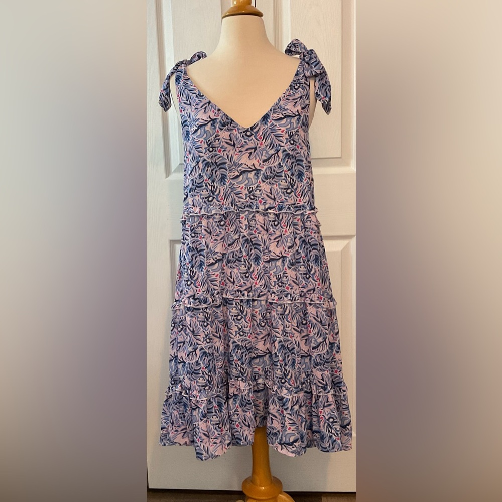 Simply Southern Ruffle Tie Straps Dress Medium